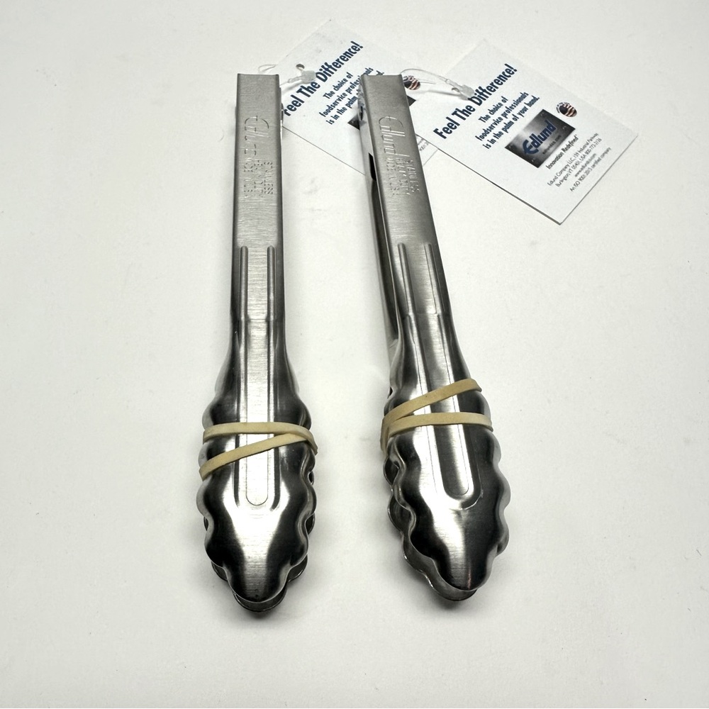 STAINLESS STEEL TONGS BY EDLUND Set of 2